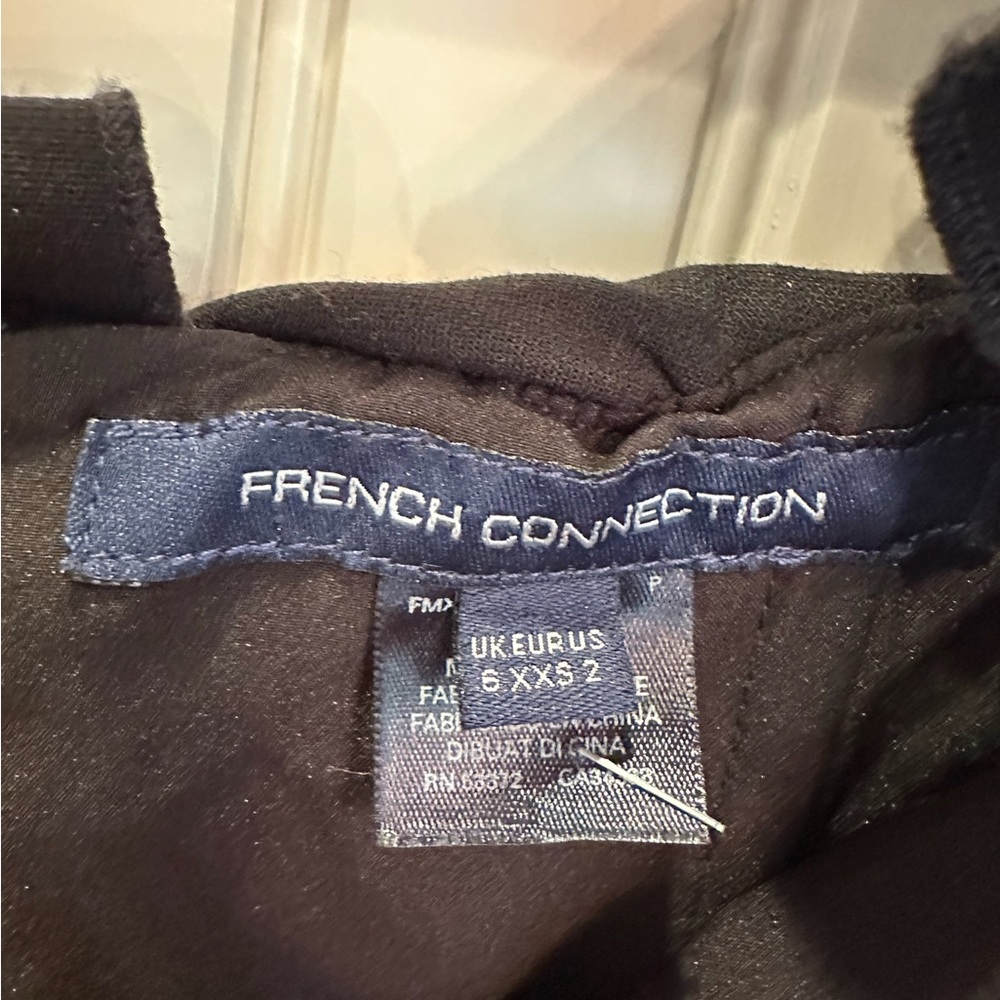French Connection Black Ruffle Mini Dress - Picture 4 of 4